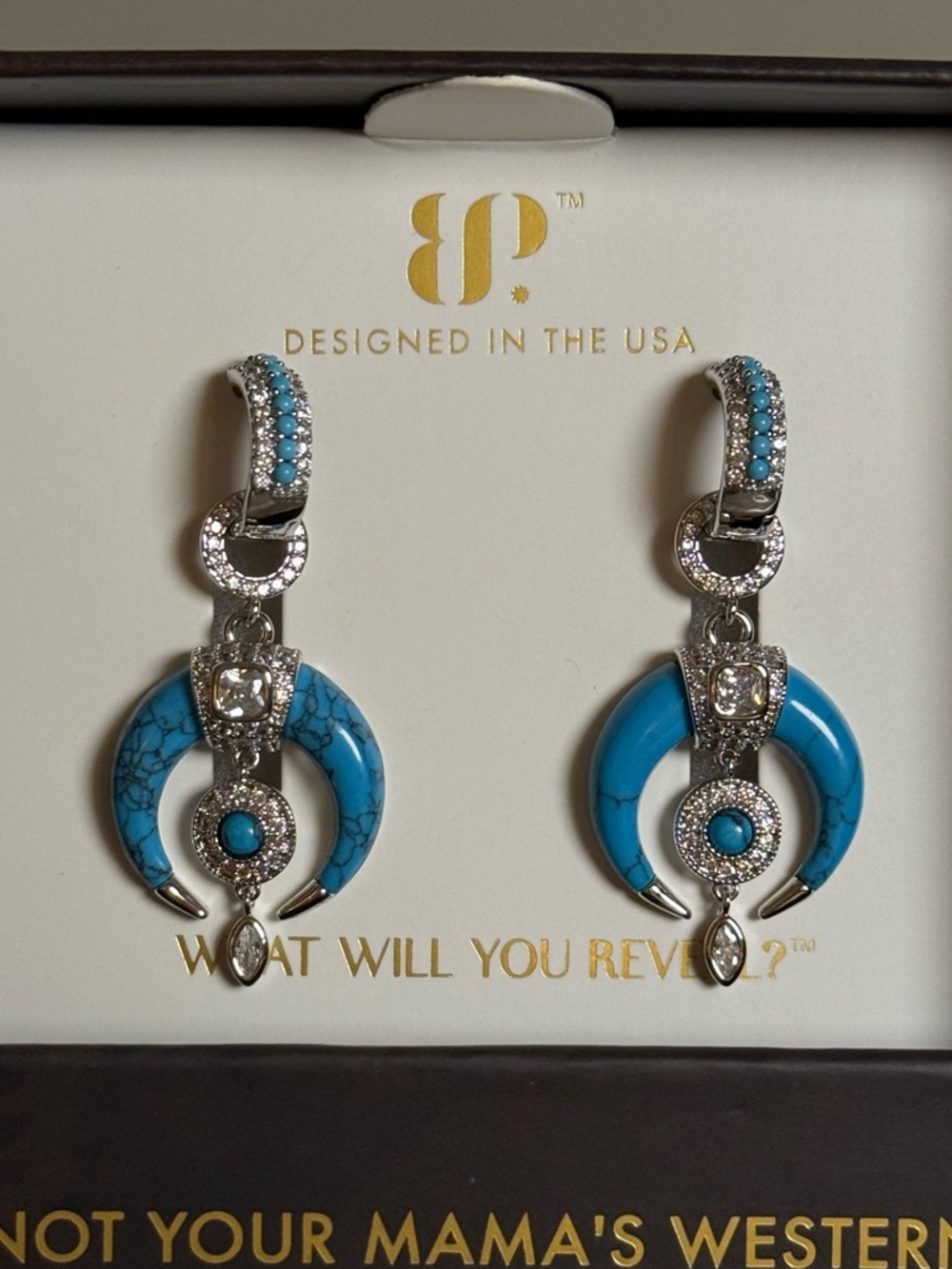Bomb Party Outlaw UNICORN Earrings “Never Accidental” Brand New!
